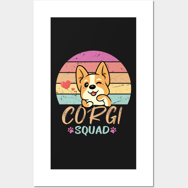 Corgi Squad Dog Lovers Wall Art by GShow